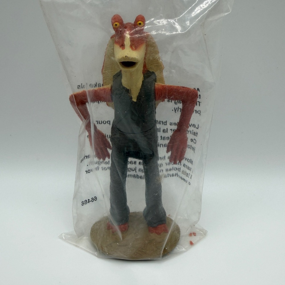 Star Wars Episode I Jar Jar Binks Figure Sealed Promotional Gungan Vintage 1999